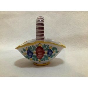 Modra Small Hand Painted Basket